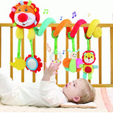 Mobile Leaozinho Espiral Bebe Carrinho Chocalho Sons Buzina
