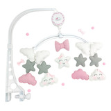 Móbile Musical Giratório Para Berço Brinquedo Bebe
