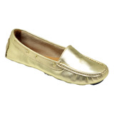 Mocassim Feminina Drive Couro