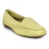 Mocassim Feminino Amarelo Couro Legítimo Comfort Sapatilha
