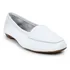 Mocassim Feminino Branco Couro Legítimo Comfort Sapatilha