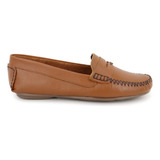 Mocassim Feminino Em Couro