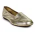 Mocassim Feminino Ouro Light Couro Legítimo Comfort Luxo