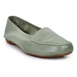 Mocassim Feminino Verde Comfort