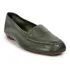Mocassim Feminino Verde Militar Couro Legítimo Comfort Luxo