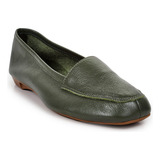 Mocassim Feminino Verde Militar
