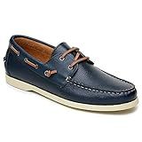 Mocassim Masculino Jacometti Dockside Couro Conforto Casual Azul Marinho 42