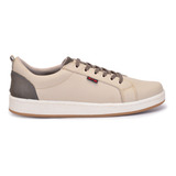 Mocassim Sapatênis Couro Cadarço Masculino Gts