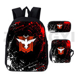 Mochila 3d Free Fire Garena 3 Em 1 Para Adolescentes Bolsa D