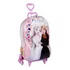 Mochila 3d Frozen Elsa E Anna Com 6 Rodinhas Maxtoy 7573 Cor Rosa Desenho Do Tecido Frozen 2