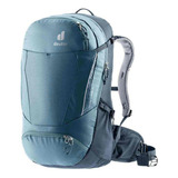 Mochila Bike Transalpine 30 Litros Azul Deuter