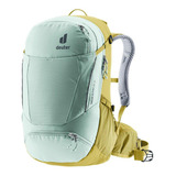 Mochila Bike Transalpine Sl 28 Litros Verde cinza Deuter