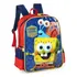 Mochila Bob Esponja Infantil Masculina Costas Escolar G Cor Vermelho Desenho Do Tecido Liso