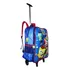 Mochila Bob Esponja Rodinhas Infantil Masculina Escolar Cl1 Cor Azul Desenho Do Tecido Liso