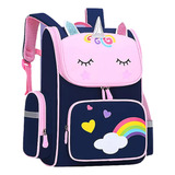Mochila Bolsa De Costas Feminina Menina Unicórnio Luxo