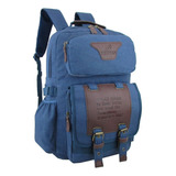 Mochila Bolsa Em Lona Moderna Resistente Masculino Feminino