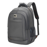 Mochila Bolsa Escolar Masculina Feminina Faculdade Básica Cor Cinza