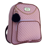 Mochila Bolsa Feminina C Detalhe Da Moda Chaveiro Pompom