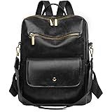 Mochila Bolsa Feminina Resistente Com Bolso Antifurto E Alça De Ombro Perfeita Para Trabalho Dia A Dia Passeio Preto 