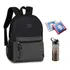 Mochila Bolsa Masculina Barata Casual Squeeze Capa Chuva Cor Preto