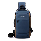 Mochila Bolsa Masculina Ombro Anti Furto Transversal Pochete
