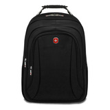 Mochila Bolsa Notebook Masculina Feminina Impermeável Resistente Reforçada Grande Executiva Escolar Viagem Faculdade Cor Preto Mochilândia