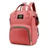 Mochila Bolsa Para Maternidade Térmica Bebe Menino Cor Coral Desenho Do Tecido Liso