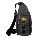 Mochila Bolsa Pequena Transversal Masculina Feminina Lona
