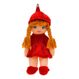 Mochila Boneca Vestido Vermelho
