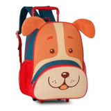 Mochila C Rodinhas Bolsa De Costas Escolar Clio Infantil