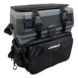 Mochila Caixa De Pesca Fishing Box Banqueta Jogá Preto