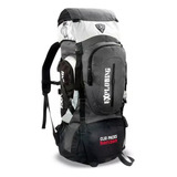 Mochila Camping 70l Camuflada Impermeável Trilha Clio Cor Cinza Desenho Do Tecido L