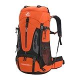 Mochila Camping Caminhada Viagem Cargueira Trilha 60 Litros (laranja)