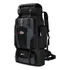 Mochila Camping Cargueira 80 Litros Reforçada E Ergonômica Cor Preto Desenho Do Tecido Liso
