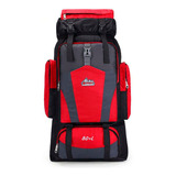 Mochila Camping Cargueira 80 Litros Unistar - 0001 Cor Vermelho Desenho Do Tecido Liso