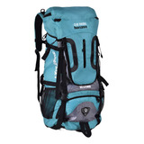 Mochila Camping Trilha Cargueira Camuflada 55l Litros Squeeze Garrafa 600ml Capa De Chuva