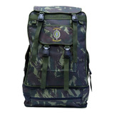 Mochila Canadense Camuflada Brasão Exército Brasileiro