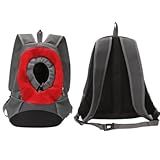 Mochila Canguru G Transporte Animais Pets RESPIRÁVEL Passear Com Cães Cachorros Gatos PET BOLSA PASSEIO VIAGEM QUALIDADE PREMIUM PRATICIDADE 42 28CM VERMELHO 