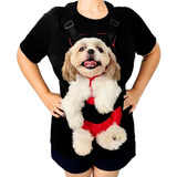 Mochila Canguru Preta Carregador Pet Cão Pp P M G Gg