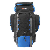 Mochila Cargueira 60 Litros Camping Intruder Ntk Azul/preta