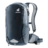 Mochila Cargueira Deuter Race 8 Litros Com Faixas Refletivas Alças Anatômicas Em Tela Fita Peitoral E Capa De Chuva Cor Preto