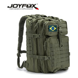 Mochila Cargueira Militar Tática 50l Joyfox Reforçada Tecido Oxford Viagem Impermeável Alpinismo Camping Cor Verde Escuro