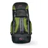 Mochila Cargueira Para Camping Caminhada 50 Litros Trekking Cor Preto Com Verde Desenho Do Tecido