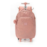 Mochila Carrinho 2 Em 1 Crinkle Clássica Nude Up4you