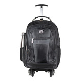 Mochila Carrinho Rodinha Executiva Impermeável Notebook