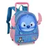 Mochila Carrinho Stitch Tsum Tsum Escolar Disney