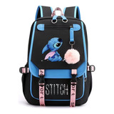 Mochila Casual De Tela Oxford Lilo And Stitch Del Mismo Esti