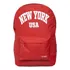 Mochila Casual New York Em Poliéster Cor Vermelho Desenho Do Tecido Lisa