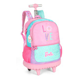 Mochila Com Rodas Barbie