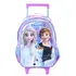 Mochila Com Rodinhas Escolar Xeryus 14 Disney Frozen Holográfico Elsa Anna Olaf Roxo E Rosa - Infantil